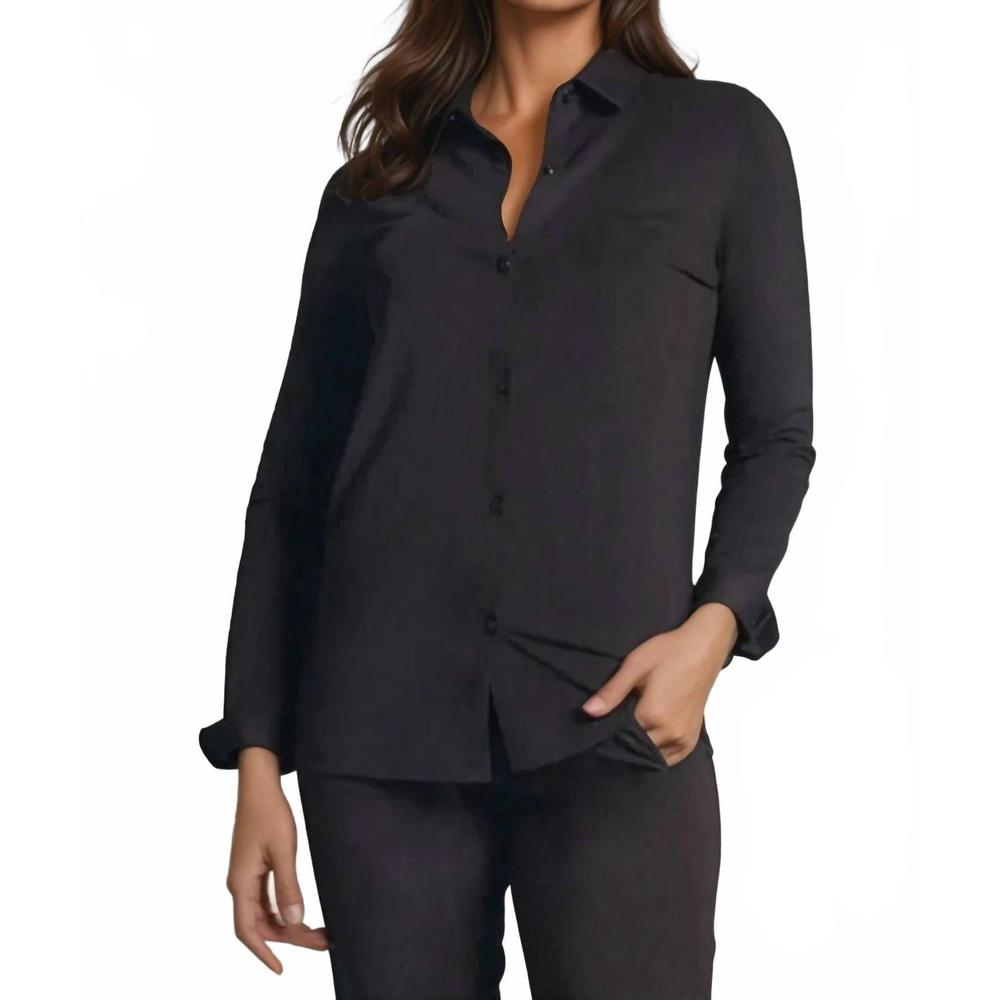NEW BUKI cinqo single shot shirt in black